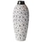 Uniquewise Flower-Inspired Ceramic Vase - Unique White 7-Inch-Dia Round Table Decor - Classic White Pottery QI004035 - alternate 6